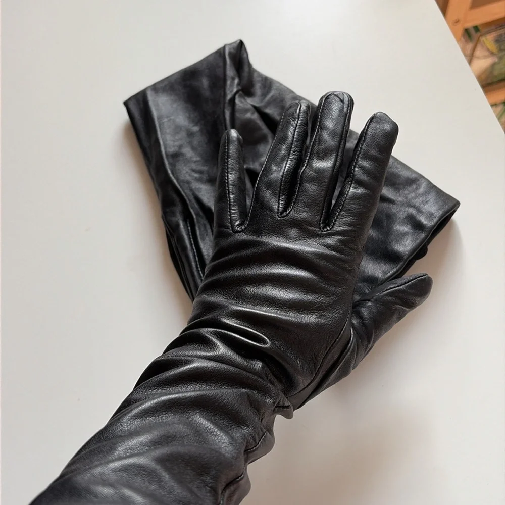 Full Length Leather gloves from the Limited